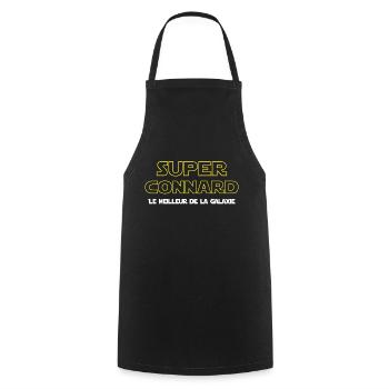 Super connard - Tablier de cuisine - noir - Devant - AI Model Male 185 dark (185cm)