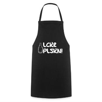 LCKR PLSKN - Delicious Pilsken - Bière - Ruhrpott - Tablier de cuisine - noir - Devant - AI Model Male 185 dark (185cm)