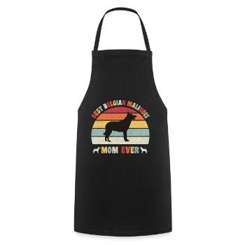 Best Belgian Malinois mom ever dog lovers vintage - Cooking Apron - black - Front - AI Model Male 185 dark (185cm)