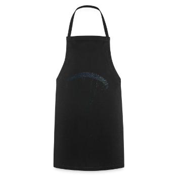 Paragliding Men's Paragliding - Cooking Apron - black - Front - AI Model Male 185 dark (185cm)