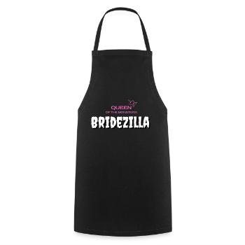 Bridezilla - Queen of the monsters - Kochschürze - Schwarz - Vorne - AI Model Male 185 dark (185cm)