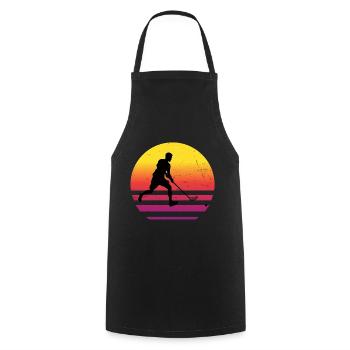 Hockey Unihockeyspielen Salibandy Innebandy - Kochschürze - Schwarz - Vorne - AI Model Male 185 dark (185cm)