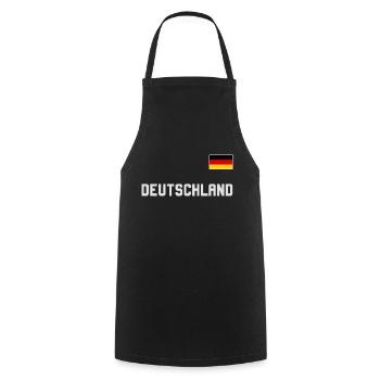 Germany jersey look with flag flag on chest - Cooking Apron - black - Front - AI Model Male 185 dark (185cm)