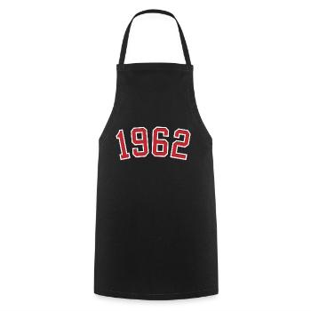 Sport year of birth 1962 - Cooking Apron - black - Front - AI Model Male 185 dark (185cm)