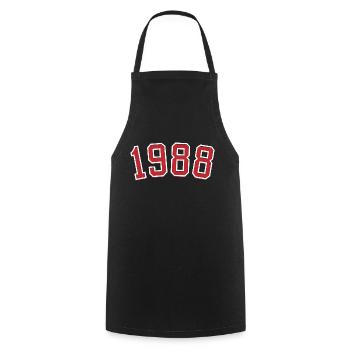 Sport birth year 1988 - Cooking Apron - black - Front - AI Model Male 185 dark (185cm)