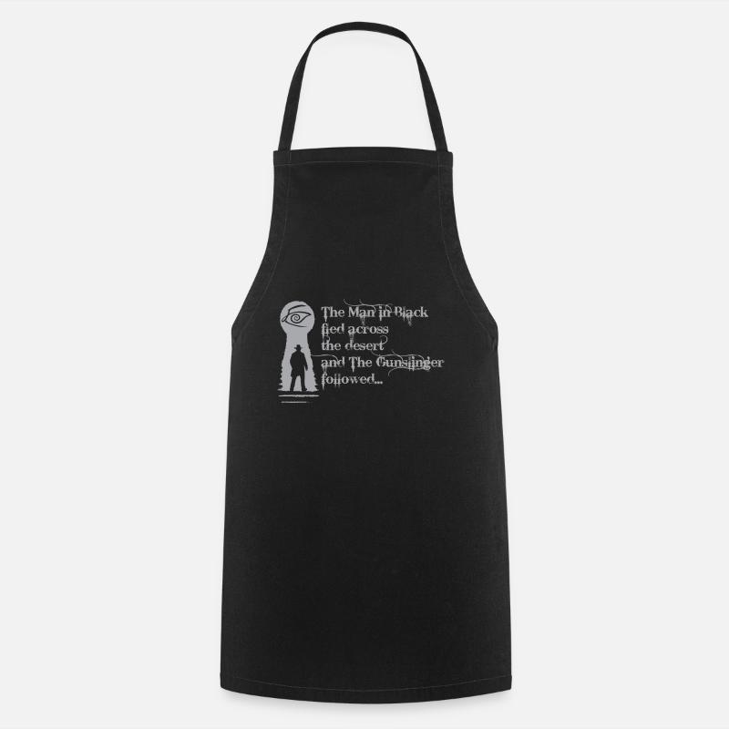 the man in black - Cooking Apron - black