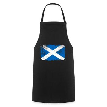 Drapeau de l’Écosse - Tablier de cuisine - noir - Devant - AI Model Male 185 dark (185cm)