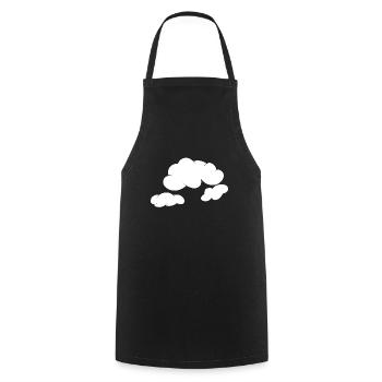 Clouds - Cooking Apron - black - Front - AI Model Male 185 dark (185cm)
