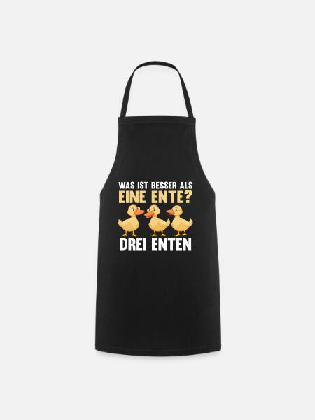 Ente Entenliebhaber Enten - Kochschürze - Schwarz