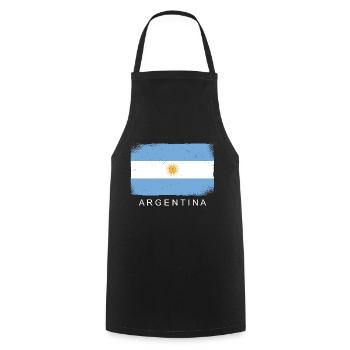 Argentine Drapeau Amérique du Sud Drapeau argentin - Tablier de cuisine - noir - Devant - AI Model Male 185 dark (185cm)