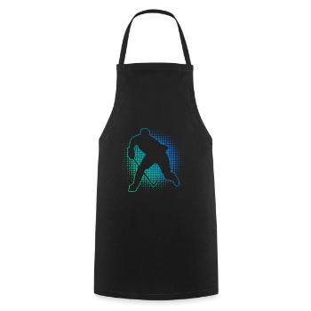 Joueurs de hockey sur glace Hockey sur glace Hockey sur glace Hockey sur glace - Tablier de cuisine - noir - Devant - AI Model Male 185 dark (185cm)