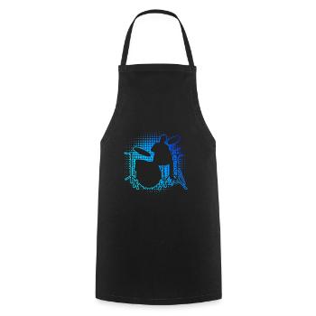 Men's Percussionist Drum Kit Drummer - Cooking Apron - black - Front - AI Model Male 185 dark (185cm)