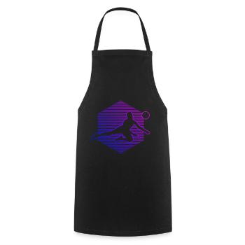Men's Volleyball Volley Volleyball Players - Cooking Apron - black - Front - AI Model Male 185 dark (185cm)