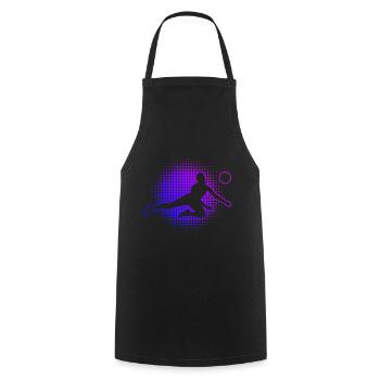 Volleyball Men's Volleyball Women's Volleyball Volleyball - Cooking Apron - black - Front - AI Model Male 185 dark (185cm)