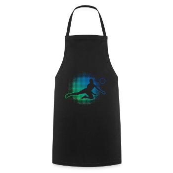 Volleyball Players Women Men's Volleyball - Cooking Apron - black - Front - AI Model Male 185 dark (185cm)
