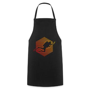 Scuba Divers Scuba Diving Scuba Diver - Cooking Apron - black - Front - AI Model Male 185 dark (185cm)