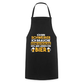 Schweißen Metallbau Metallbauer Bier Schweißer - Kochschürze - Schwarz - Vorne - AI Model Male 185 dark (185cm)