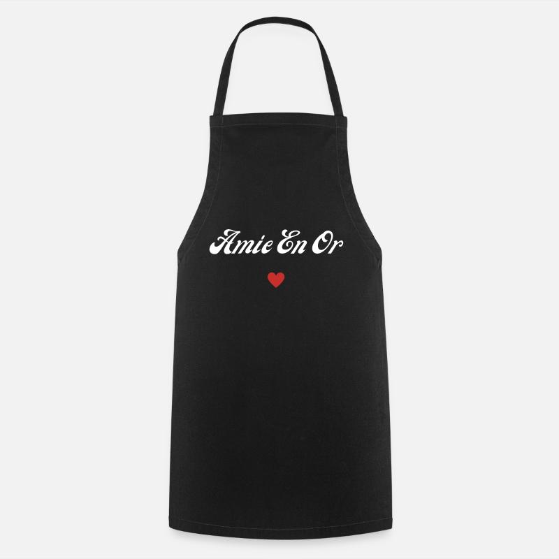 amie en or - Tablier de cuisine - noir