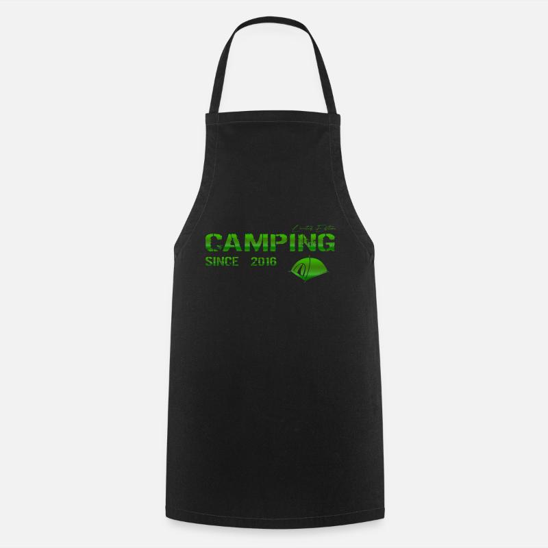 Camping 2016 Geschenk - Kochschürze - Schwarz