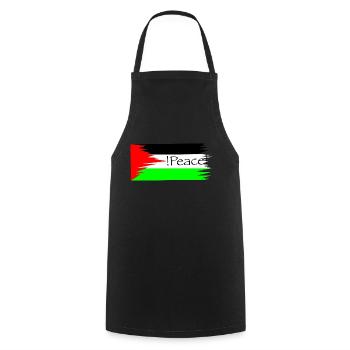 Palestine Peace - Kochschürze - Schwarz - Vorne - AI Model Male 185 dark (185cm)
