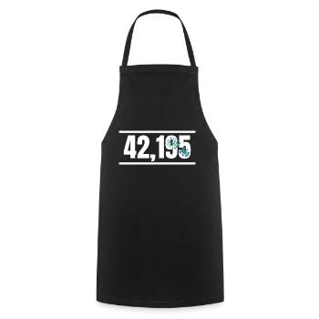 Marathon Running Jogging - Kochschürze - Schwarz - Vorne - AI Model Male 185 dark (185cm)