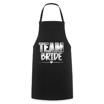 Équipe Bride - Tablier de cuisine - noir - Devant - AI Model Male 185 dark (185cm)