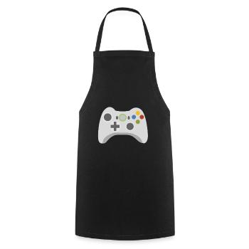 Random 002 controller - Cooking Apron - black - Front - AI Model Male 185 dark (185cm)