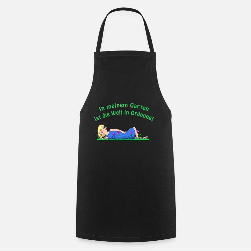 My garden - Cooking Apron - black