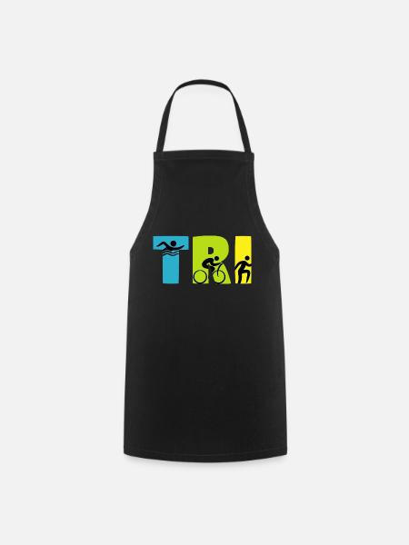 triathlon - Kochschürze - Schwarz