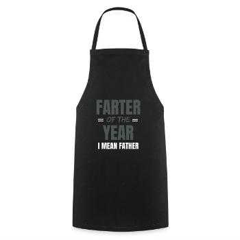 Cadeau drôle pour le papa papa papa humour - Tablier de cuisine - noir - Devant - AI Model Male 185 dark (185cm)