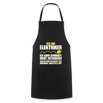 Elektriker Dummheit Reparieren I Elektrik Elektro - Kochschürze - Schwarz - Vorne - AI Model Male 185 dark (185cm)