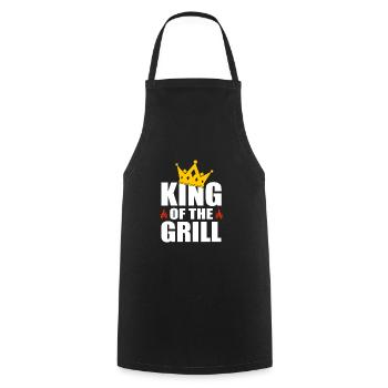King Of The Grill - Cooking Apron - black - Front - AI Model Male 185 dark (185cm)