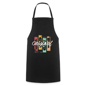 1957 Vintage Retro Birthday - Tablier de cuisine - noir - Devant - AI Model Male 185 dark (185cm)