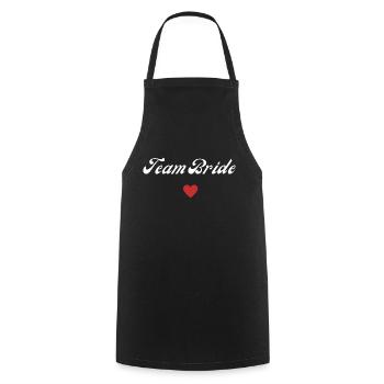 team bride - Tablier de cuisine - noir - Devant - AI Model Male 185 dark (185cm)
