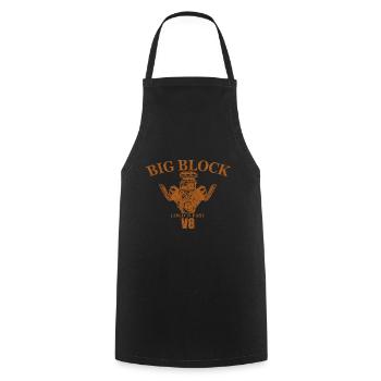 Moteur V8 Moteur Big Block - Tablier de cuisine - noir - Devant - AI Model Male 185 dark (185cm)