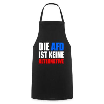 die afd ist keine alternative - Kochschürze - Schwarz - Vorne - AI Model Male 185 dark (185cm)