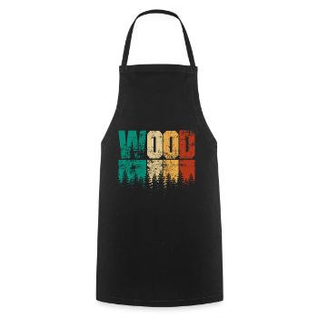 Hunter, Mountaineer, Hiker - Cooking Apron - black - Front - AI Model Male 185 dark (185cm)
