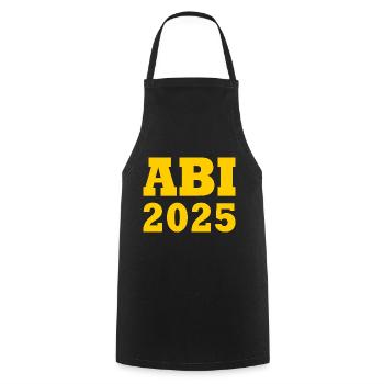 Abi 2025 - Kochschürze - Schwarz - Vorne - AI Model Male 185 dark (185cm)