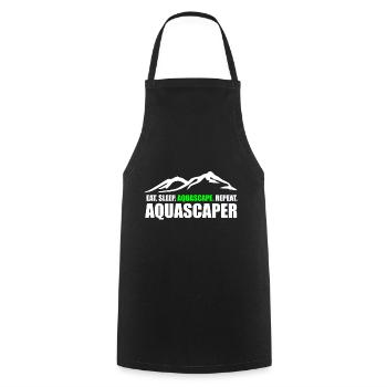 Aquascaping Aquascape Aquarium Gift Fish - Cooking Apron - black - Front - AI Model Male 185 dark (185cm)