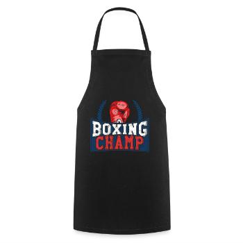 Boxing champion champ champ sport gift hobby - Cooking Apron - black - Front - AI Model Male 185 dark (185cm)