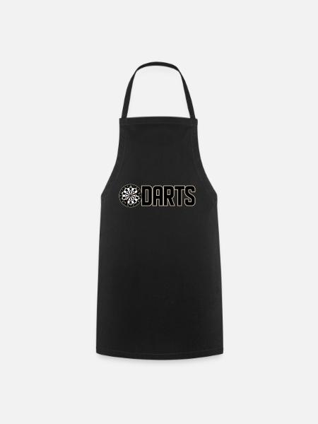 Fléchettes - Tablier de cuisine - noir
