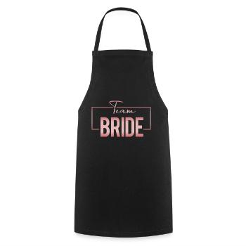 Team Bride - Cooking Apron - black - Front - AI Model Male 185 dark (185cm)