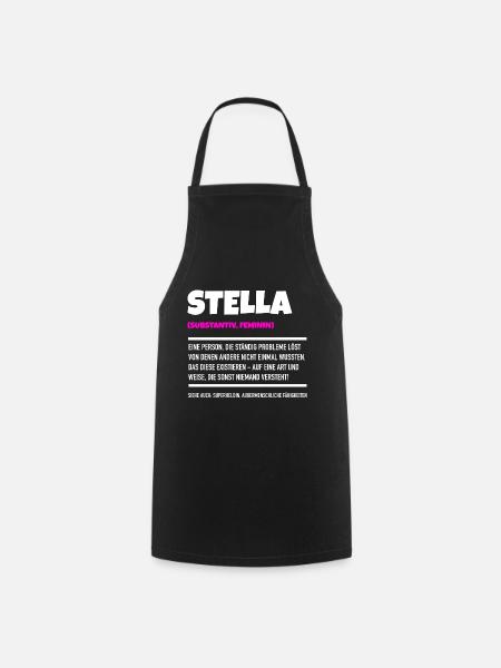 Stella ist mein Name - Kochschürze - Schwarz