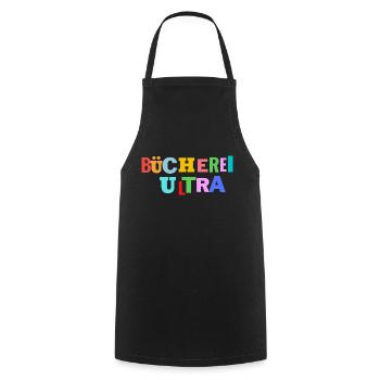 Bücherei Fan Ultra - Kochschürze - Schwarz - Vorne - AI Model Male 185 dark (185cm)