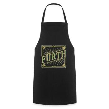 Fürth Allemagne Ville Police Vintage Rétro - Tablier de cuisine - noir - Devant - AI Model Male 185 dark (185cm)