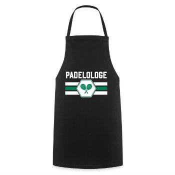 Padel Padeltennis Padeltennisspieler - Kochschürze - Schwarz - Vorne - AI Model Male 185 dark (185cm)
