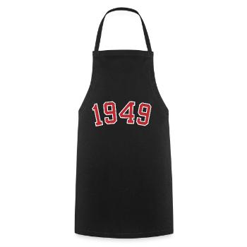 Geburtsjahr Sport 1949 - Kochschürze - Schwarz - Vorne - AI Model Male 185 dark (185cm)