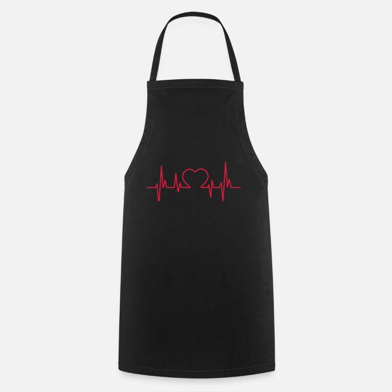 coeur - Tablier de cuisine - noir