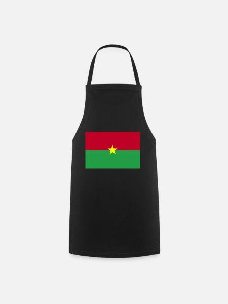 Burkina Faso flag - Cooking Apron - black