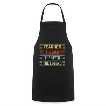 Teacher training - Cooking Apron - black - Front - AI Model Male 185 dark (185cm)